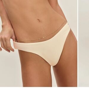 Reformation Amore Bikini Bottom Fior Di Latte in Small with Tag New